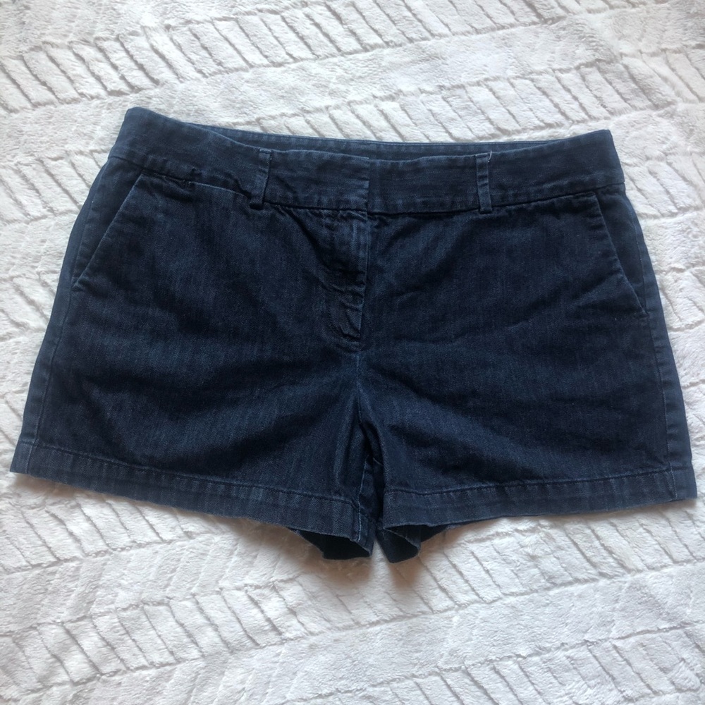 Loft Denim Flat Front Shorts Sz12